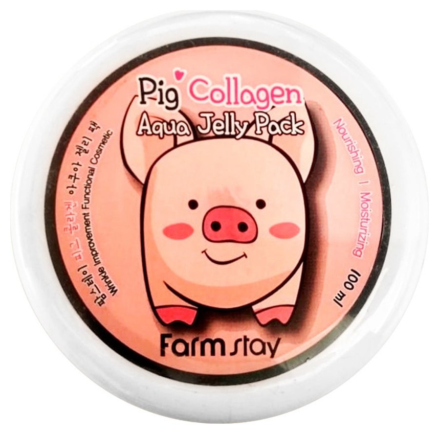 

Маска-желе увлажняющая со свиным коллагеном Collagen Aqua Piggy Jelly Pack