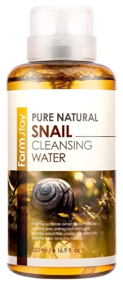 Очищающая вода с муцином улитки Pure Natural Snail Cleansing Water