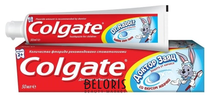 Зубная паста Доктор заяц со вкусом жвачки Colgate