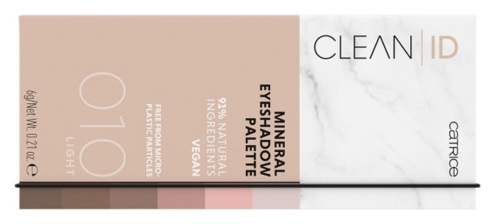 Палетка теней для век Clean ID Mineral Eyeshadow Palette  Catrice