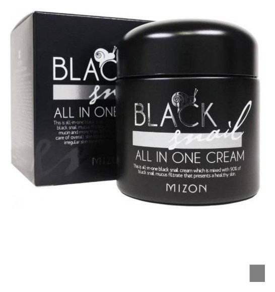 Крем для лица с экстрактом черной улитки Black Snail All In One Cream  Mizon