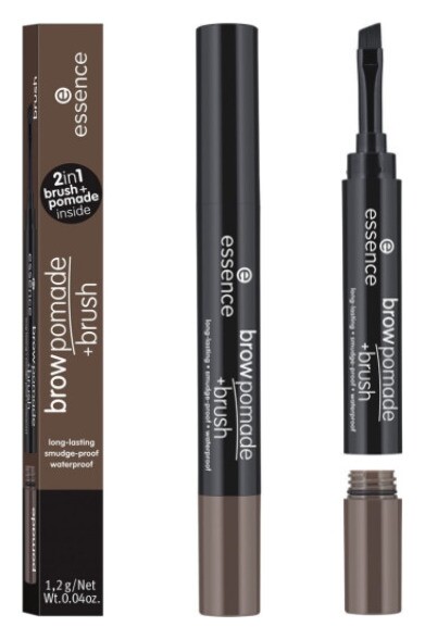 Помада для бровей с кисточкой Brow Pomade + Brush  Essence