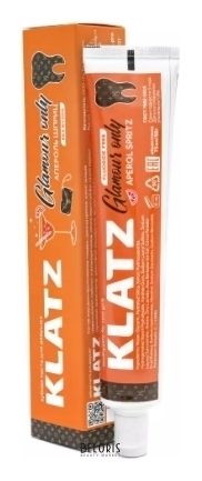 Зубная паста для девушек апероль шприц без фтора Klatz Glamour Only