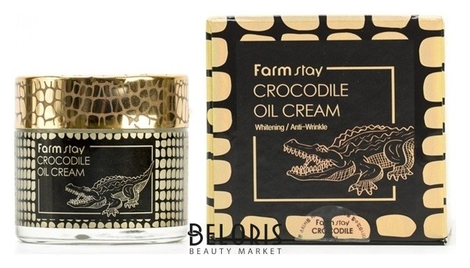 Питательный крем с крокодильим жиром Crocodile Oil Cream FarmStay