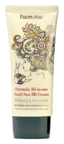 Улиточный солнцезащитный ВВ-крем Snail Sun BB Cream SPF50+