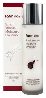 Восстанавливающая эмульсия с муцином улитки Snail Mucus Moisture Emulsion FarmStay