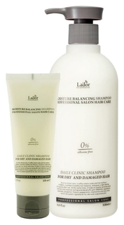 Шампунь для сухих и поврежденных волос увлажняющий безсиликоновый Moisture Balancing Shampoo LADOR
