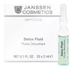 Детокс-сыворотка для кожи лица в ампулах Detox Fluid Janssen Cosmetics