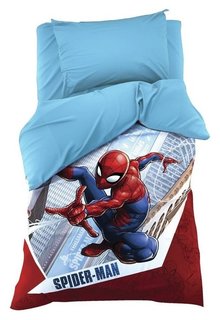 Детское постельное бельё 1.5 сп "Человек-паук: супергерой" 143х215 см, 150х214 см, 50х70 1 шт, поплин 125 г/м2 11 Marvel Comics