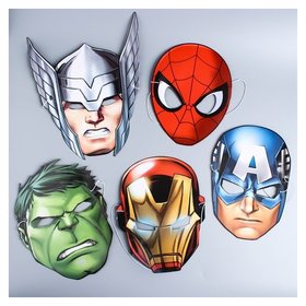 Набор карнавальных масок 4, 5 шт Marvel Comics