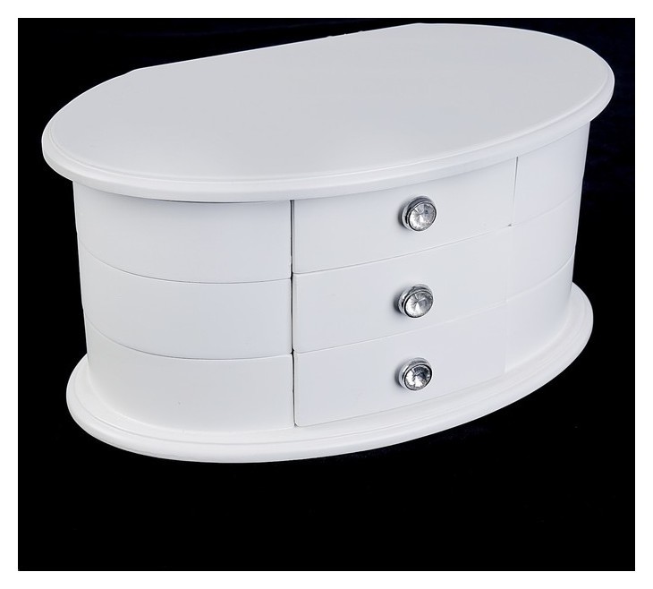 

Шкатулка «Веер», белая, с раздвижными ящиками, Белый