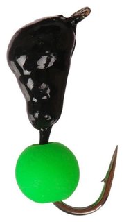 Мормышка безнасадочная «Муравей» с ушком, вес 0,45 г, шарик зелёный, 5 шт. Yaman