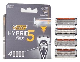 Сменные кассеты BIC 5 Flex Hybrid 5 лезвий, 4 шт. BIC