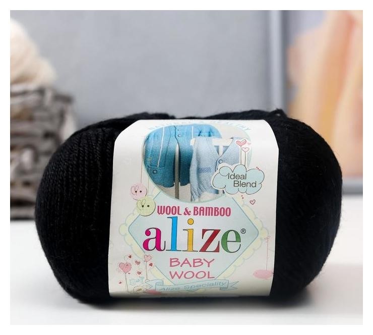 

Пряжа "Baby Wool" 40% шерсть, 40% акрил, 20% бамбук 175м/50гр (60), Синий