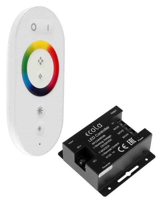 

Контроллер Ecola, для RGB ленты, 12 В, 288 Вт, 24 А, сенсорный белый радиопульт