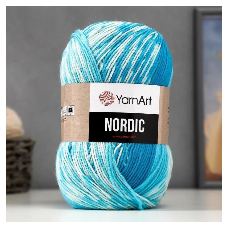 

Пряжа "Nordic" 20% шерсть, 80% акрил 510м/150гр (663), Разноцветный