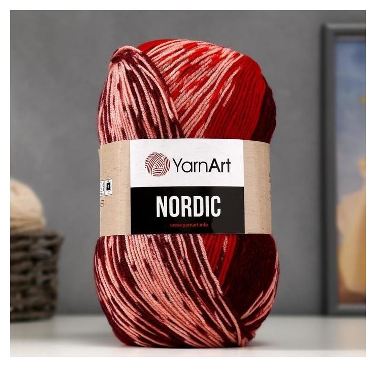 

Пряжа "Nordic" 20% шерсть, 80% акрил 510м/150гр (664), Разноцветный