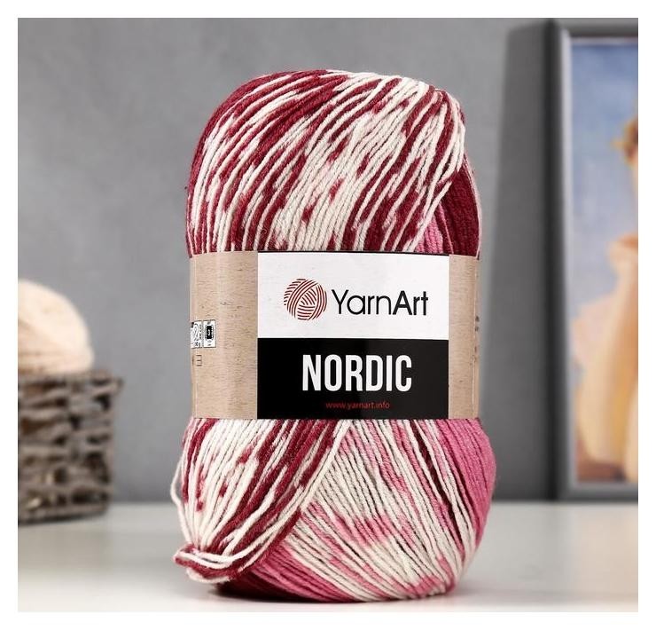 

Пряжа "Nordic" 20% шерсть, 80% акрил 510м/150гр (660), Разноцветный