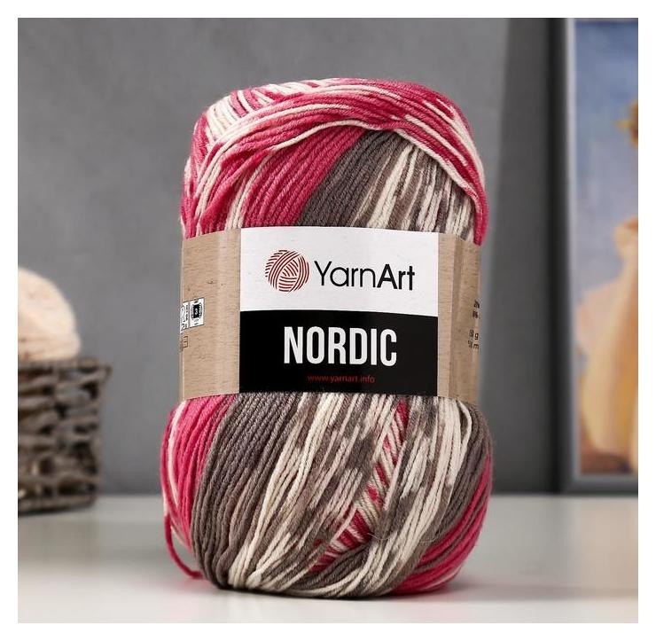 

Пряжа "Nordic" 20% шерсть, 80% акрил 510м/150гр (655), Разноцветный
