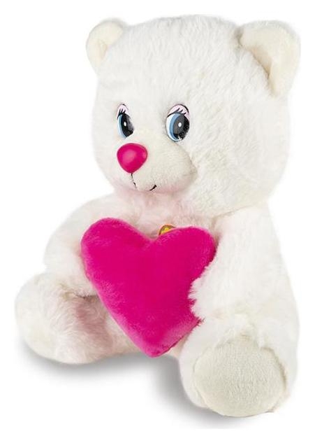 

Мягкая игрушка «Мишка с сердцем» озвученный, 21 см