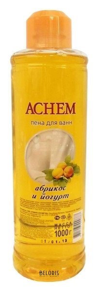 Пена для ванн Абрикос и йогурт ROMAX Achem