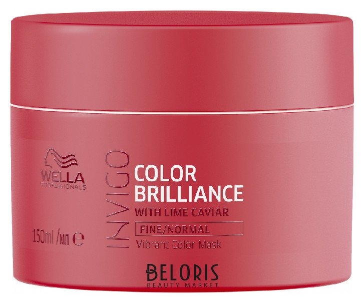 Маска-уход для защиты цвета окрашенных нормальных и тонких волос Color Brilliance Wella Invigo