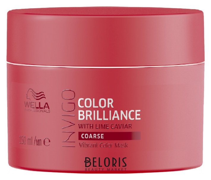 Маска-уход для защиты цвета окрашенных жестких волос Color Brilliance Wella Invigo