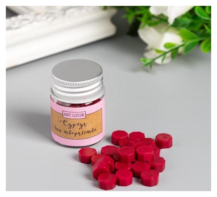 

Сургуч в гранулах в баночке "Восьмигранник" вишневый 9 гр 4,5х3х3 см