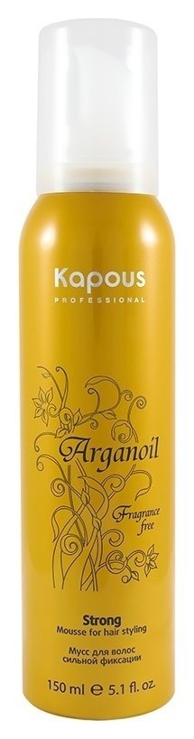 Мусс для укладки волос нормальной фиксации с маслом арганы «Arganoil» Kapous Professional
