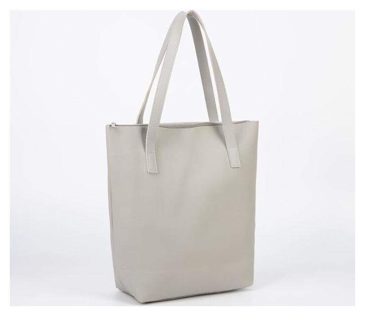 Сумка женская, отдел на молнии, цвет серый  