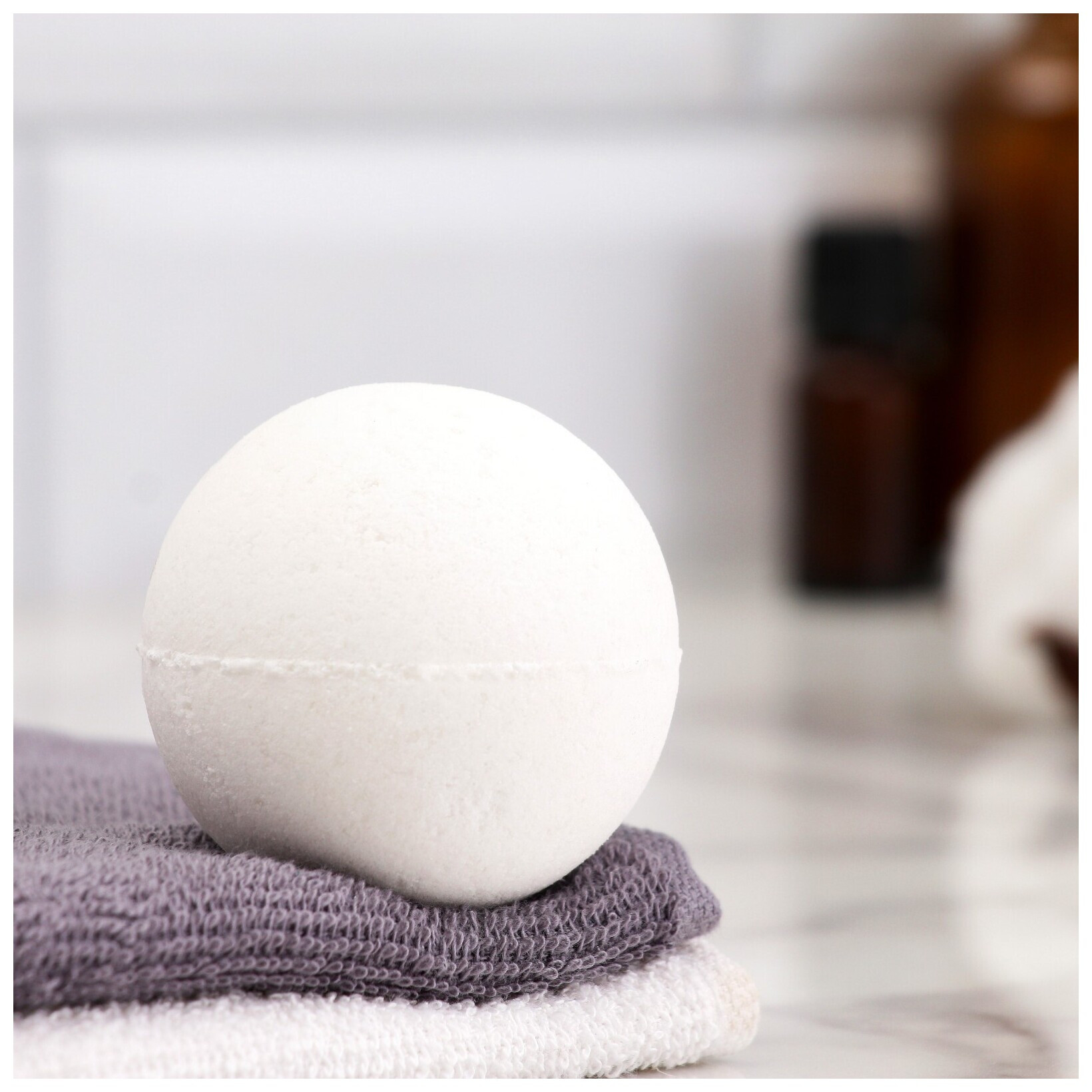 Бурлящий шарик для ванны из персидской соли с эфирным маслом лаванды  Добропаровъ