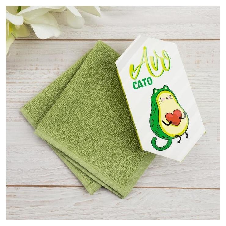 

Полотенце махровое "Avocato" 30х30 см, 100 хл 340г/м2, Зеленый