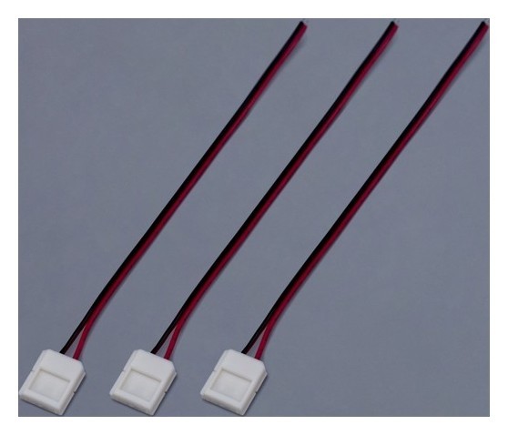 

Кабель соединительный Ecola Led, двухконт. зажимный разъем 10 мм, 15 см, 3 шт.