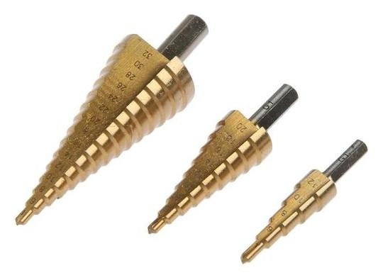 

Набор сверл ступенчатых Strong сtм-стм-52900003, G1, 3 шт., 4-12x4-20x4-32 мм