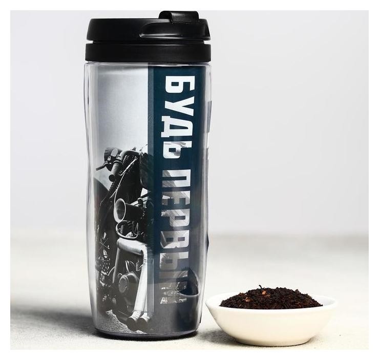 Чай чёрный «Будь первым», термостакан 350 мл, аромат лесные ягоды, 20 г