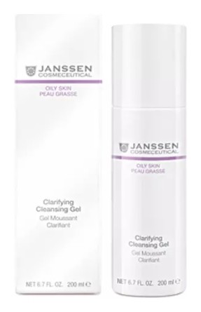 Гель очищающий для жирной кожи с экстрактом дрожжей Clarifying Cleansing Gel  Janssen Cosmetics