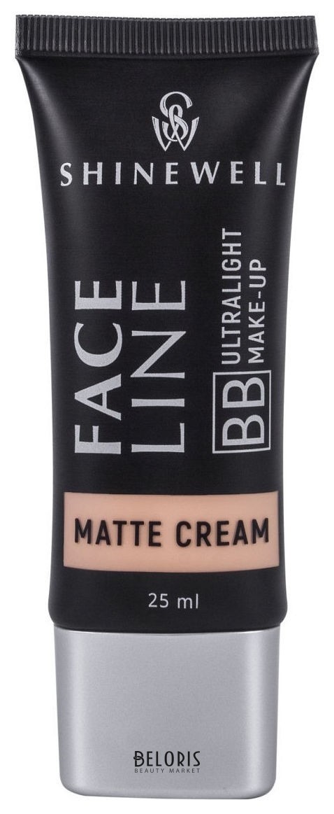 Матовый тональный BB крем для лица Shinewell Face Line