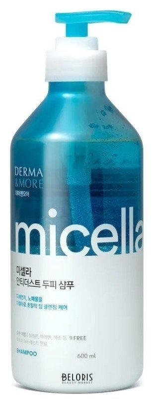 Шампунь для волос от перхоти Мицеллярный Micellar Anti Dust Scalp Shampoo Aekyung  Derma More