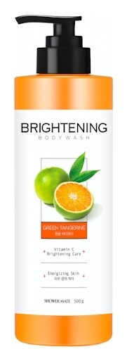 Гель для душа с витамином C Заряд энергии Зеленый мандарин Shower Mate