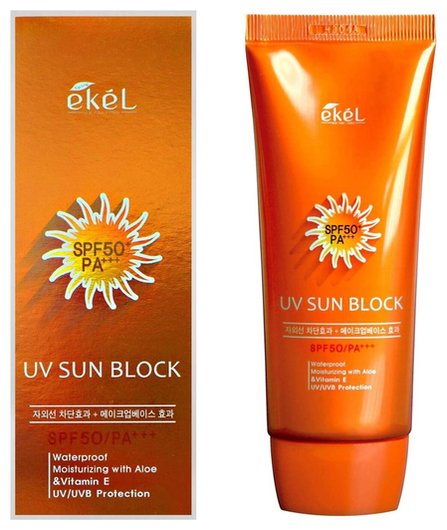 Крем солнцезащитный с экстрактом алоэ и витамином Е Sun Block SPF50 PA+++ отзывы