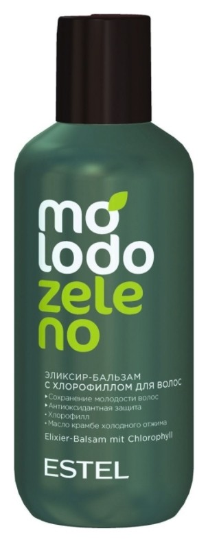 Бальзам-эликсир для волос с хлорофиллом Molodo Zeleno  Estel Professional