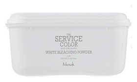 Осветляющая пудра для волос белоснежная White Bleaching Powder Dust-free Nook
