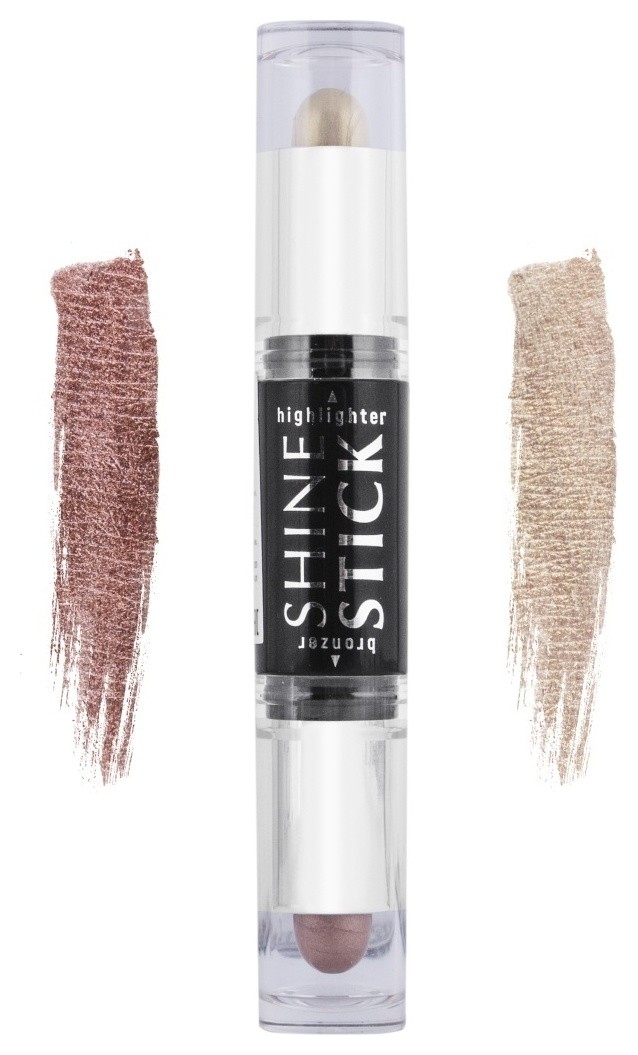 Двойной стик для скульптурирования лица Бронзер + хайлайтер Shinewell Face Line