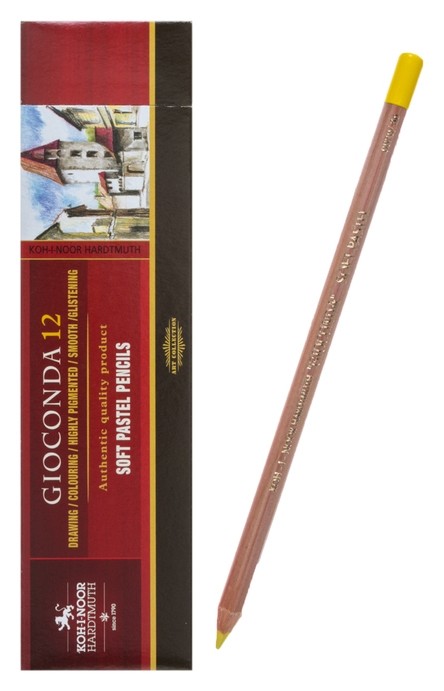 

Пастель сухая в карандаше Koh-i-noor Gioconda 8820/36 Soft Pastel, лимонно-жёлтая, Жёлтый