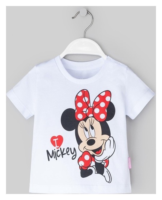 

Футболка "Minnie 2", минни маус, р. , рост 110-116 см, белый