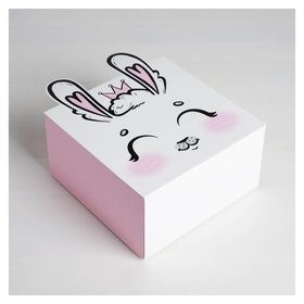 Коробка складная «Зайчик», 15 х 15 х 8 см Дарите счастье