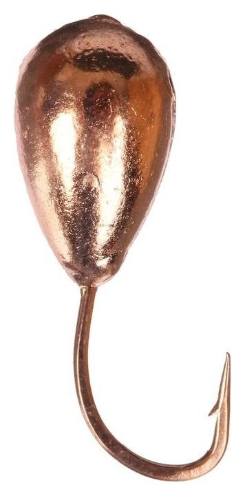 

Мормышка «Капля» с отверстием, цвет Copper Plated, D=6, 5 шт.