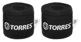 Бинт боксерский эластичный Torres, длина 3,5 м, ширина 5,5 см, 1 пара, цвет чёрный Torres