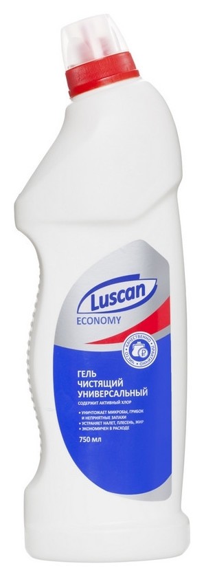 Средство для сантехники Luscan Economy 750мл гель с хлором