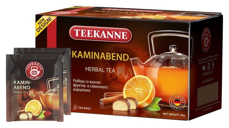 Чай Teekanne Kaminabend фрукт., 20пак Teekanne